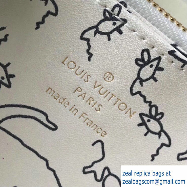 Louis Vuitton Catogram Monogram Canvas Zippy Wallet M63875 Black/White 2018