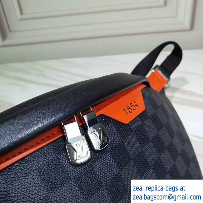 Louis Vuitton Damier Cobalt Canvas Discover Bumbag Bag Orange Logo 2019 - Click Image to Close