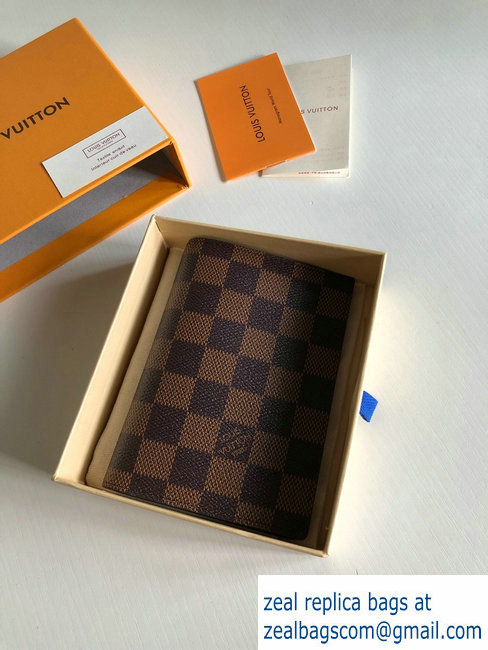 Louis Vuitton Damier Ebene Canvas Passport Cover N64412