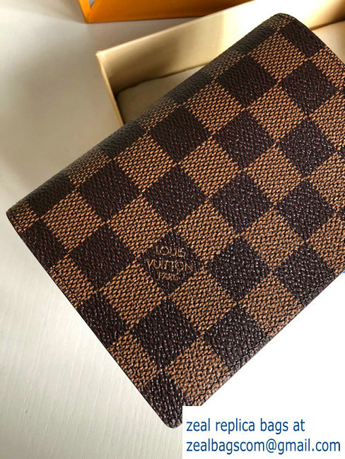 Louis Vuitton Damier Ebene Canvas Passport Cover N64412 - Click Image to Close