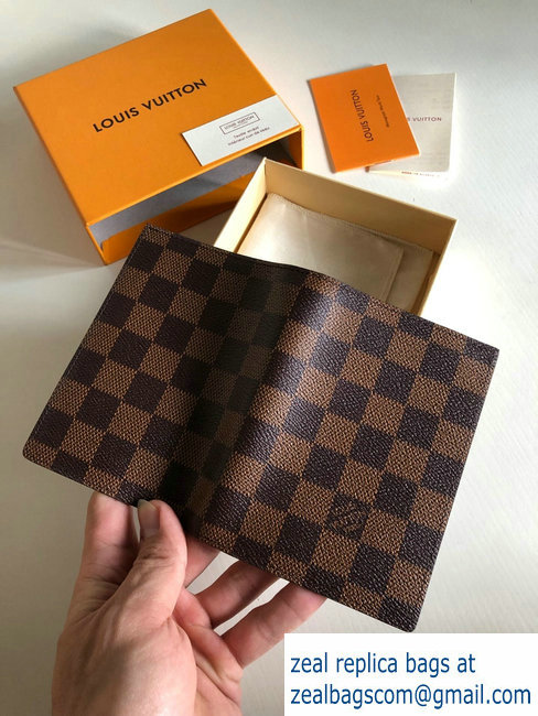 Louis Vuitton Damier Ebene Canvas Passport Cover N64412 - Click Image to Close