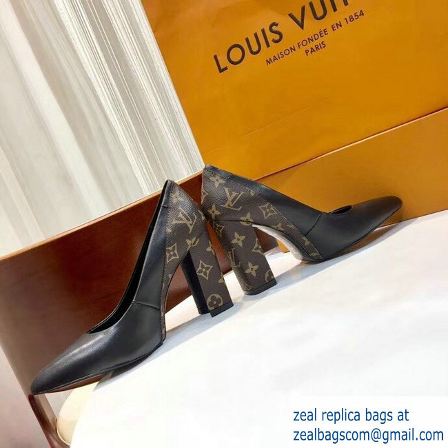 Louis Vuitton Heel 10.5cm Matchmake Pumps 1A3PR4 Noir 2019 - Click Image to Close