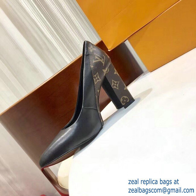 Louis Vuitton Heel 10.5cm Matchmake Pumps 1A3PR4 Noir 2019 - Click Image to Close