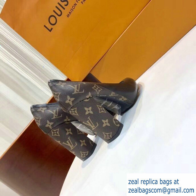 Louis Vuitton Heel 10.5cm Matchmake Pumps 1A3PR4 Noir 2019 - Click Image to Close