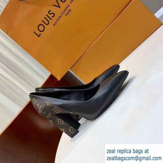 Louis Vuitton Heel 10.5cm Matchmake Pumps 1A3PR4 Noir 2019 - Click Image to Close