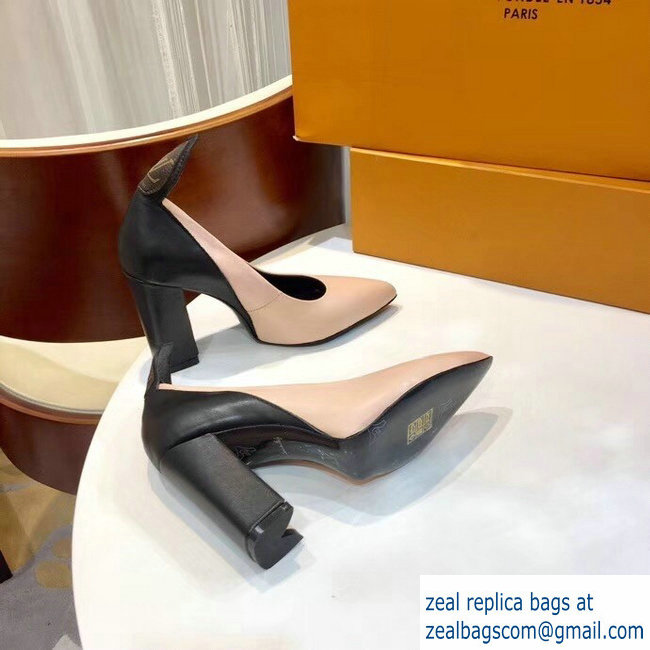 Louis Vuitton Heel 10.5cm Matchmake Pumps Nude/Black 2019