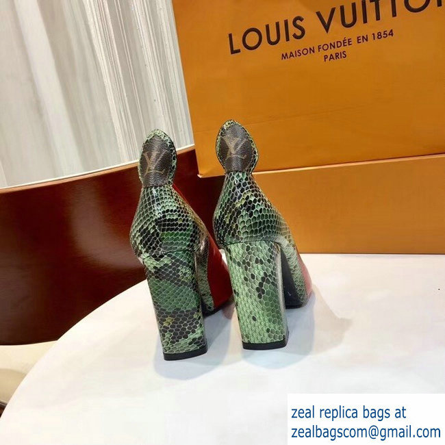 Louis Vuitton Heel 10.5cm Matchmake Pumps Red/Python 2019