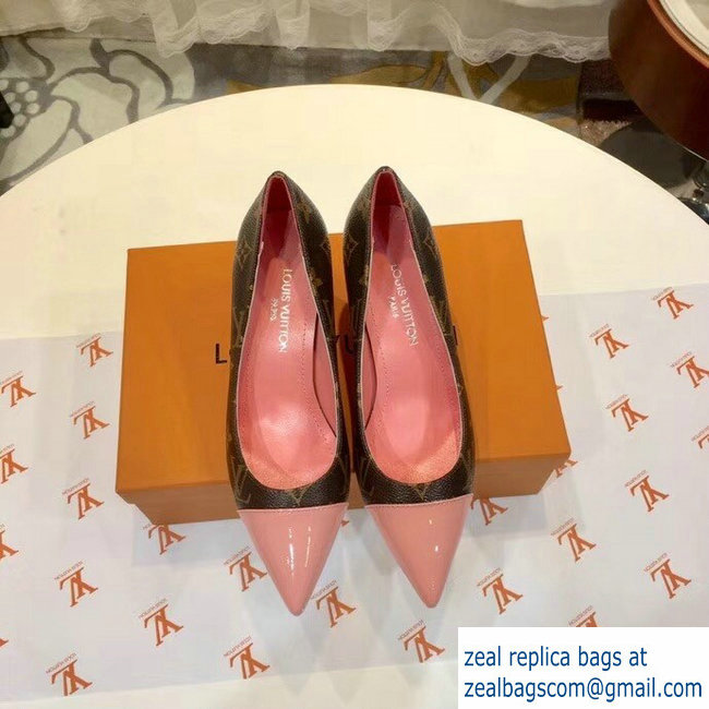 Louis Vuitton Heel 6.5cm Fetish Pumps Monogram Canvas/Patent Pink