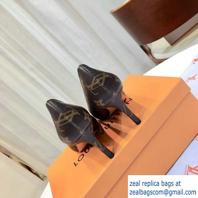 Louis Vuitton Heel 6.5cm Fetish Pumps Monogram Canvas/Patent Pink