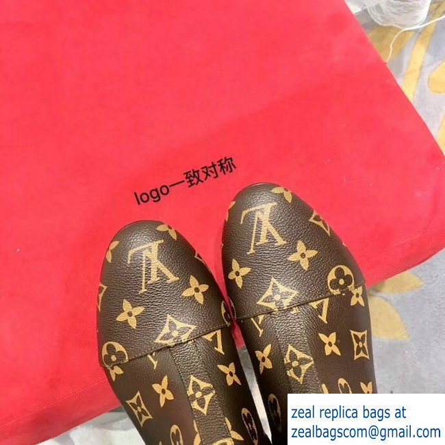 Louis Vuitton Heel 8cm Silhouette Ankle Boots Monogram Canvas 2018 - Click Image to Close