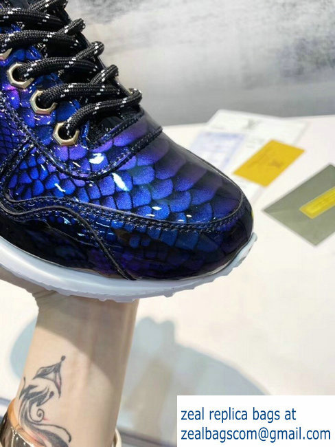 Louis Vuitton Iridescent Fish Scale Pattern Run Away Sneakers 02 2019