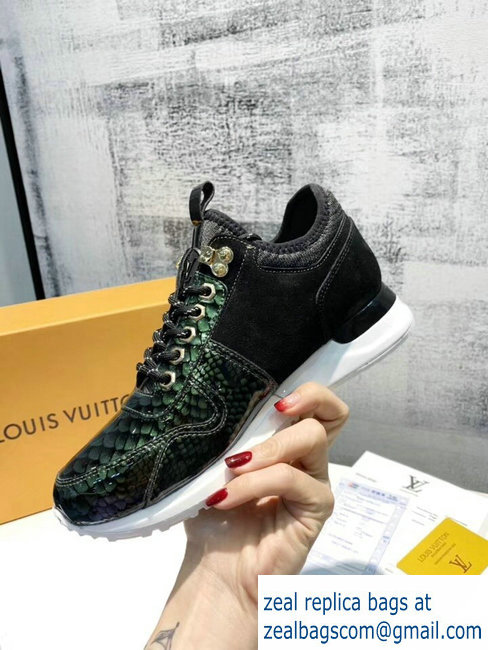 Louis Vuitton Iridescent Fish Scale Pattern Run Away Sneakers 03 2019 - Click Image to Close