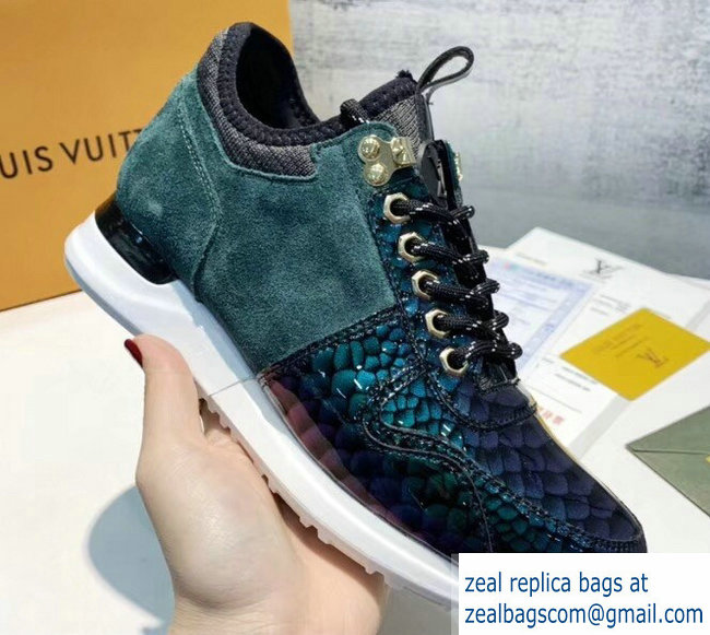 Louis Vuitton Iridescent Fish Scale Pattern Run Away Sneakers 06 2019