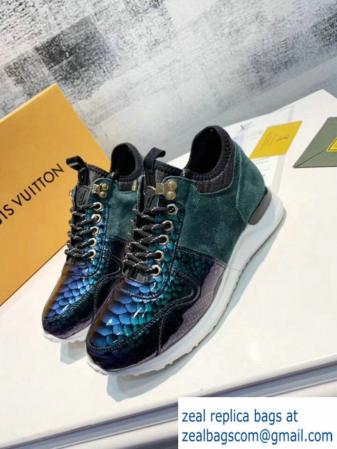 Louis Vuitton Iridescent Fish Scale Pattern Run Away Sneakers 06 2019