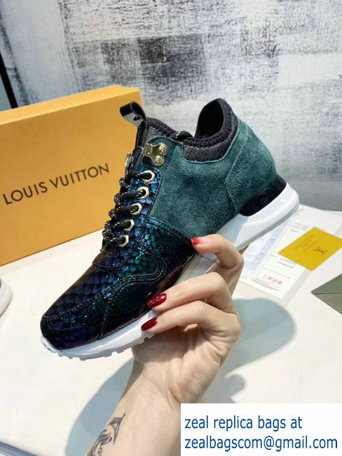 Louis Vuitton Iridescent Fish Scale Pattern Run Away Sneakers 06 2019 - Click Image to Close