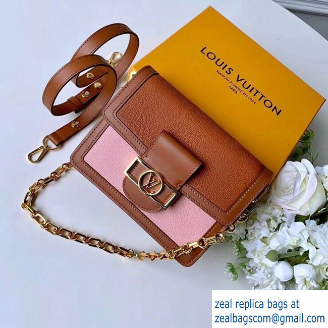 Louis Vuitton Leather Dauphine PM Bag Brown/Pink 2019