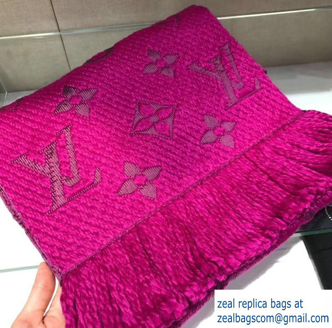 Louis Vuitton Logomania Scarf Fuchsia 2018 - Click Image to Close