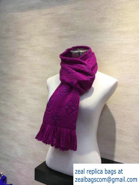 Louis Vuitton Logomania Scarf Fuchsia 2018