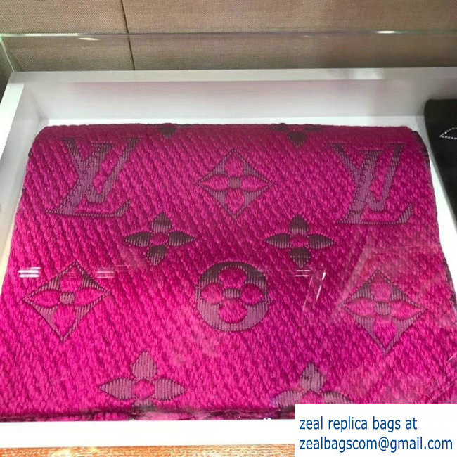 Louis Vuitton Logomania Scarf Fuchsia 2018