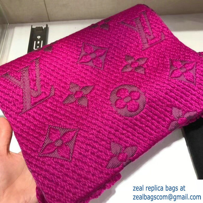 Louis Vuitton Logomania Scarf Fuchsia 2018