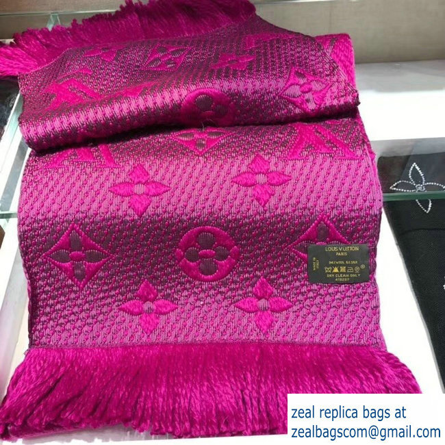 Louis Vuitton Logomania Scarf Fuchsia 2018