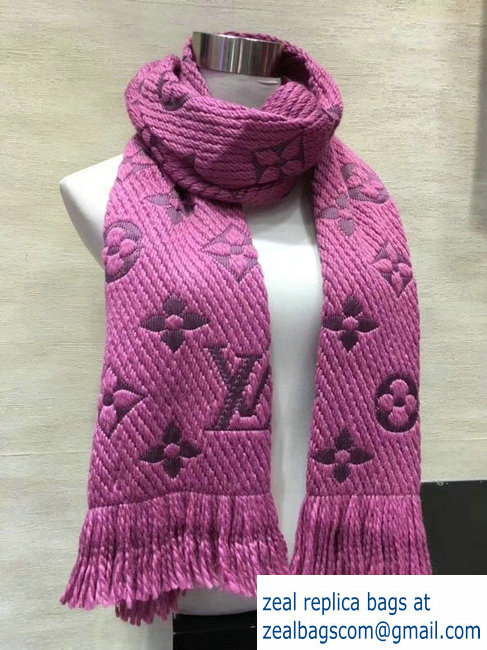 Louis Vuitton Logomania Scarf Pink 2018 - Click Image to Close