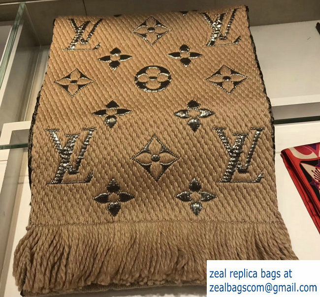 Louis Vuitton Logomania Shine Scarf Beige 2018