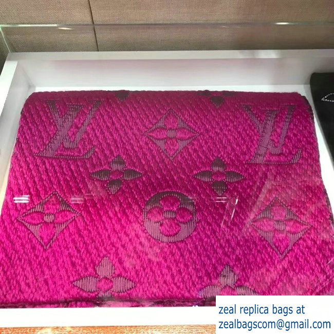 Louis Vuitton Logomania Shine Scarf Fuchsia 2018