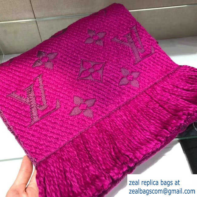 Louis Vuitton Logomania Shine Scarf Fuchsia 2018 - Click Image to Close