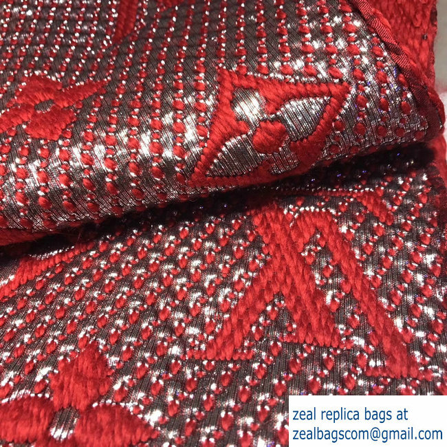 Louis Vuitton Logomania Shine Scarf Red 2018 - Click Image to Close