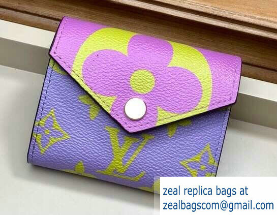 Louis Vuitton Monogram Canvas Zoe Wallet Purple 2019 - Click Image to Close