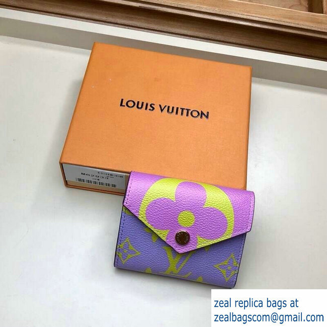 Louis Vuitton Monogram Canvas Zoe Wallet Purple 2019