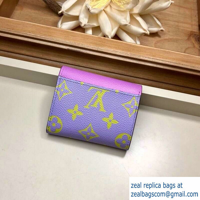 Louis Vuitton Monogram Canvas Zoe Wallet Purple 2019