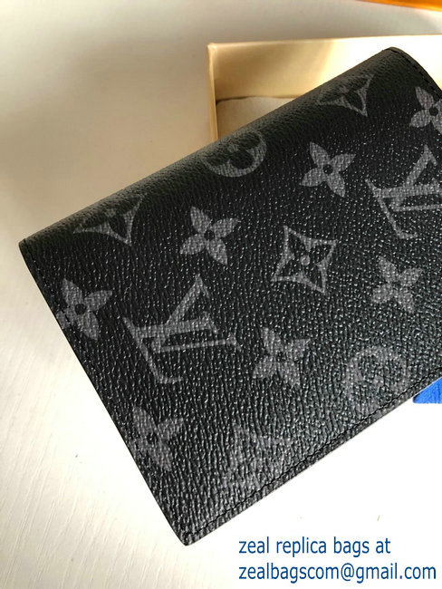 Louis Vuitton Monogram Eclipse Canvas Passport Cover M64501