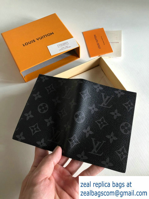 Louis Vuitton Monogram Eclipse Canvas Passport Cover M64501