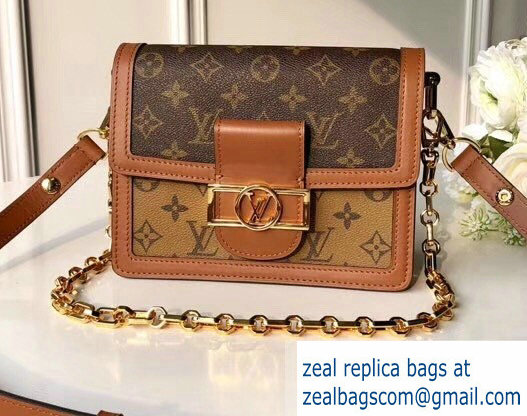 Louis Vuitton Monogram Reverse Canvas Dauphine PM Bag M44393 2019 - Click Image to Close