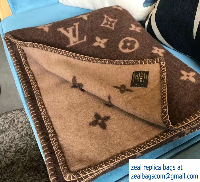 Louis Vuitton Neo Monogram Blanket M70439 Brown - Click Image to Close