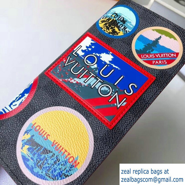 Louis Vuitton Travel Stickers Patches Alps Brazza Wallet N60091 2018