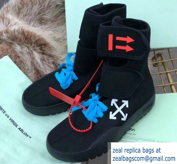 Off-white Sneakers Boots Black 2018 - Click Image to Close