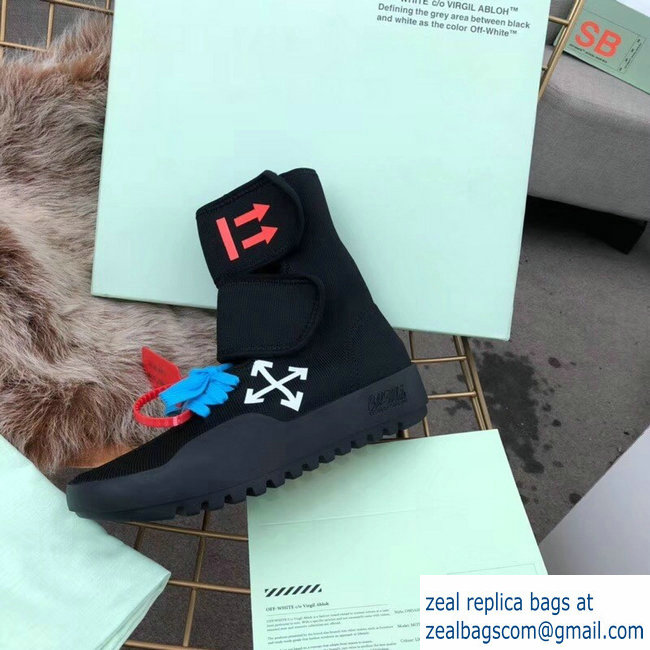 Off-white Sneakers Boots Black 2018 - Click Image to Close