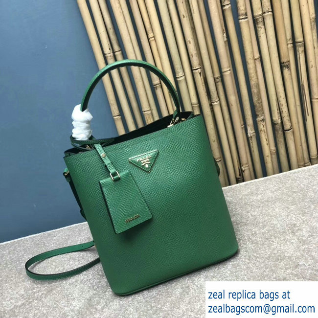 Prada Saffiano Leather Double Medium Bag 1BA212 Green 2018