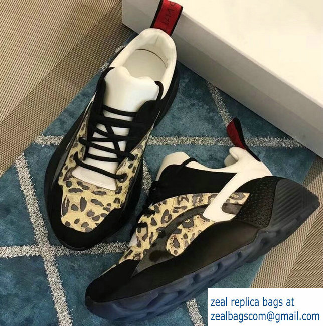 Stella McCartney Eclypse Sneakers Black/White/Leopard Spring 2019