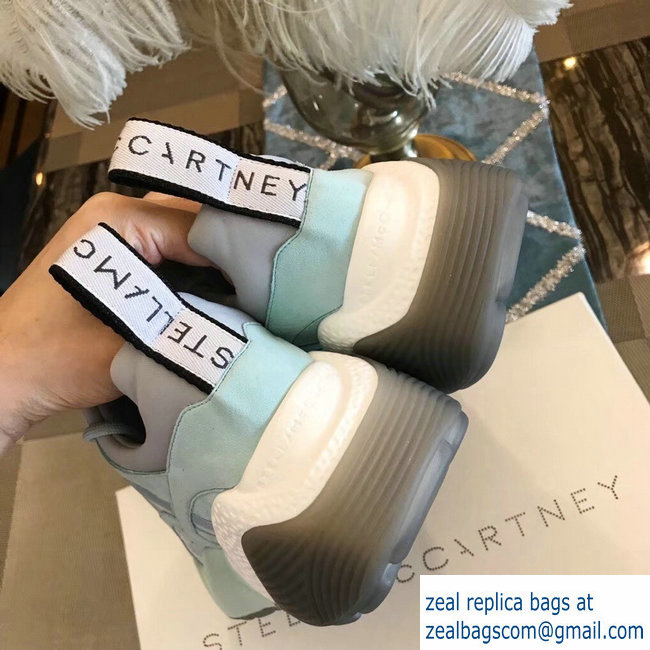 Stella McCartney Eclypse Sneakers Pale Blue/Green Spring 2019