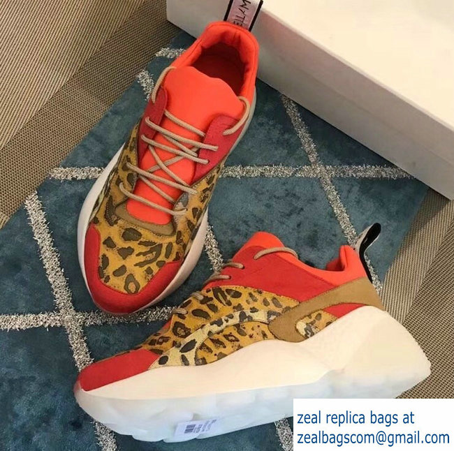 Stella McCartney Eclypse Sneakers Red/Leopard Spring 2019