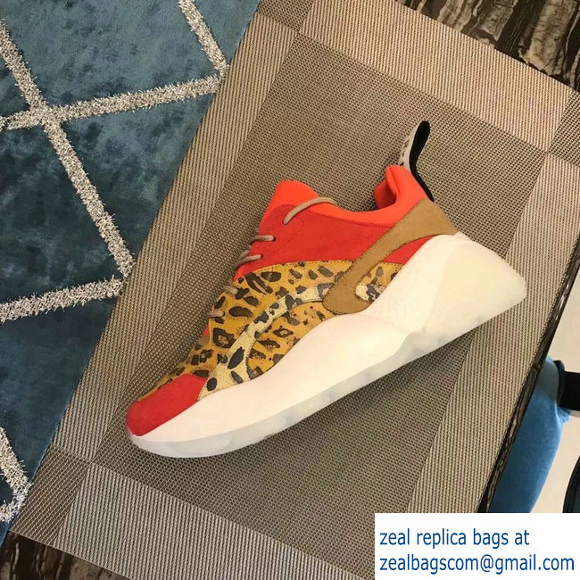 Stella McCartney Eclypse Sneakers Red/Leopard Spring 2019 - Click Image to Close