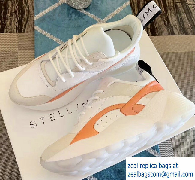 Stella McCartney Eclypse Sneakers White/Orange Spring 2019 - Click Image to Close