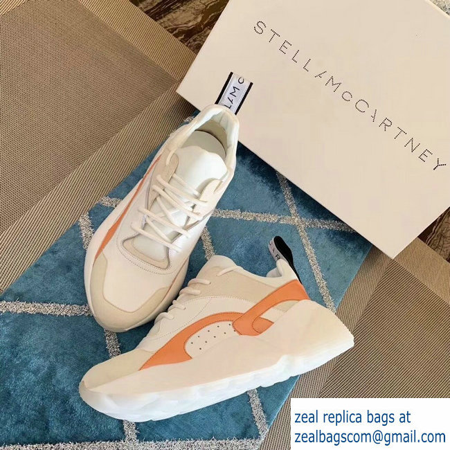 Stella McCartney Eclypse Sneakers White/Orange Spring 2019