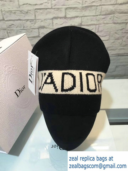 dior j'adior woolen knitwear hat black - Click Image to Close