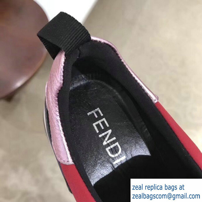 fendi love logo sneakers red