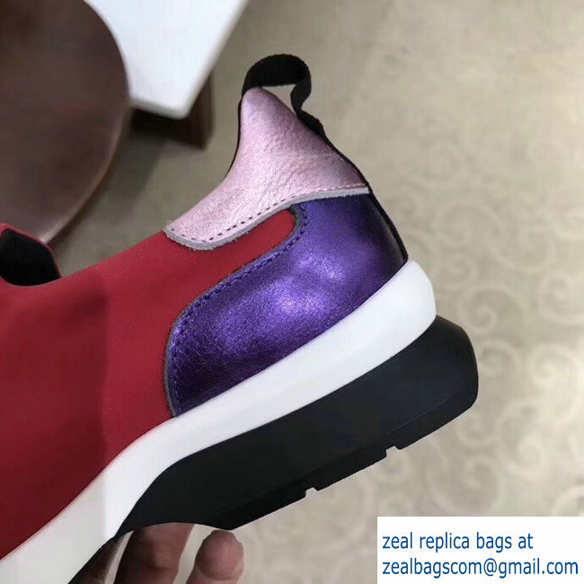 fendi love logo sneakers red